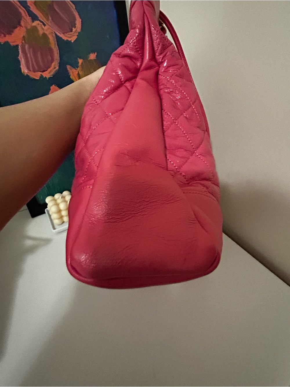 CHANEL Hot Pink Quilted Leather - Picture 4 of 16